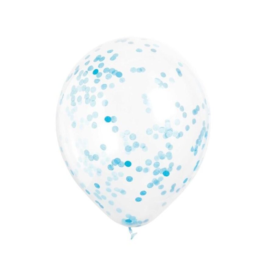 confetti ballonnen blauw