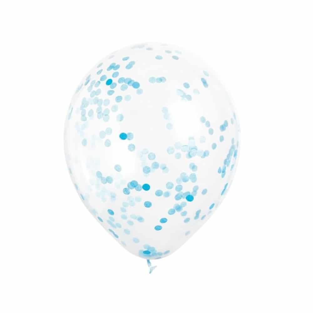 confetti ballonnen blauw